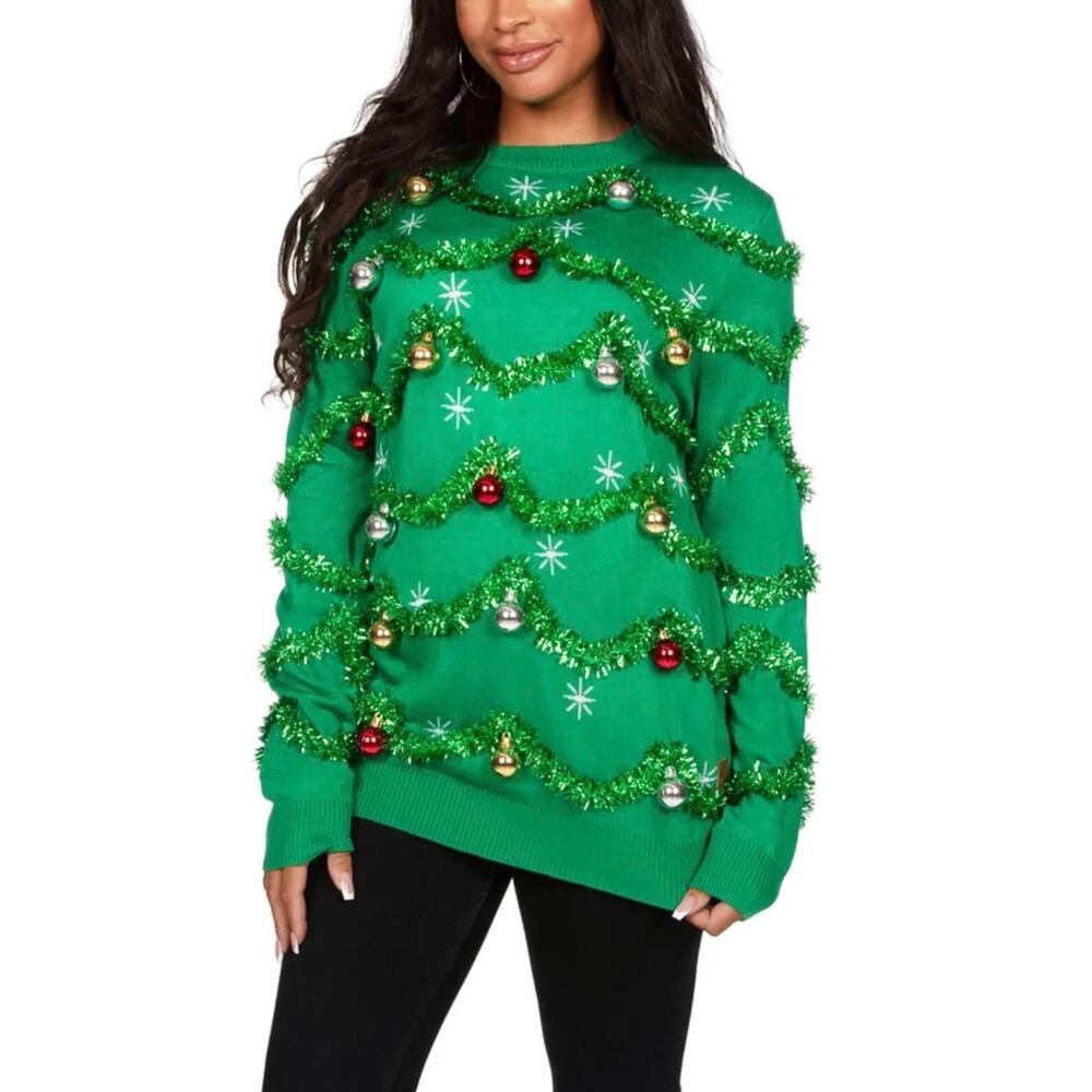 Tipsy Elves Gaudy Garland Ugly Christmas Sweater, Unisex Size 3XL, NWT